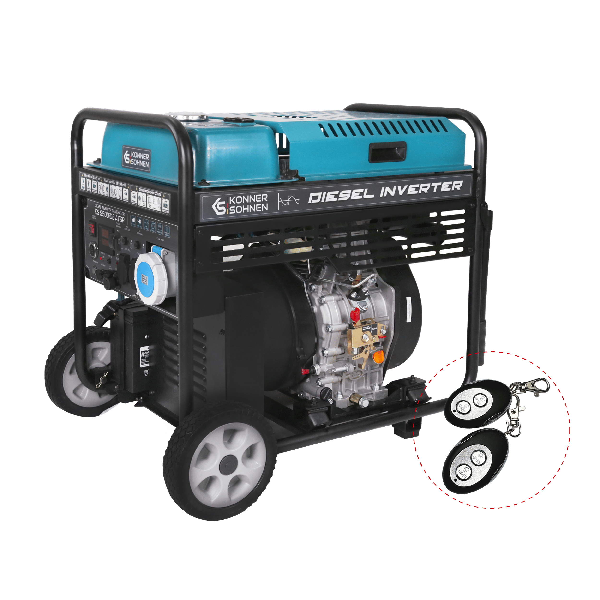Könner & Söhnen KS 9500iDE ATSR groupe inverter diesel 10 kW