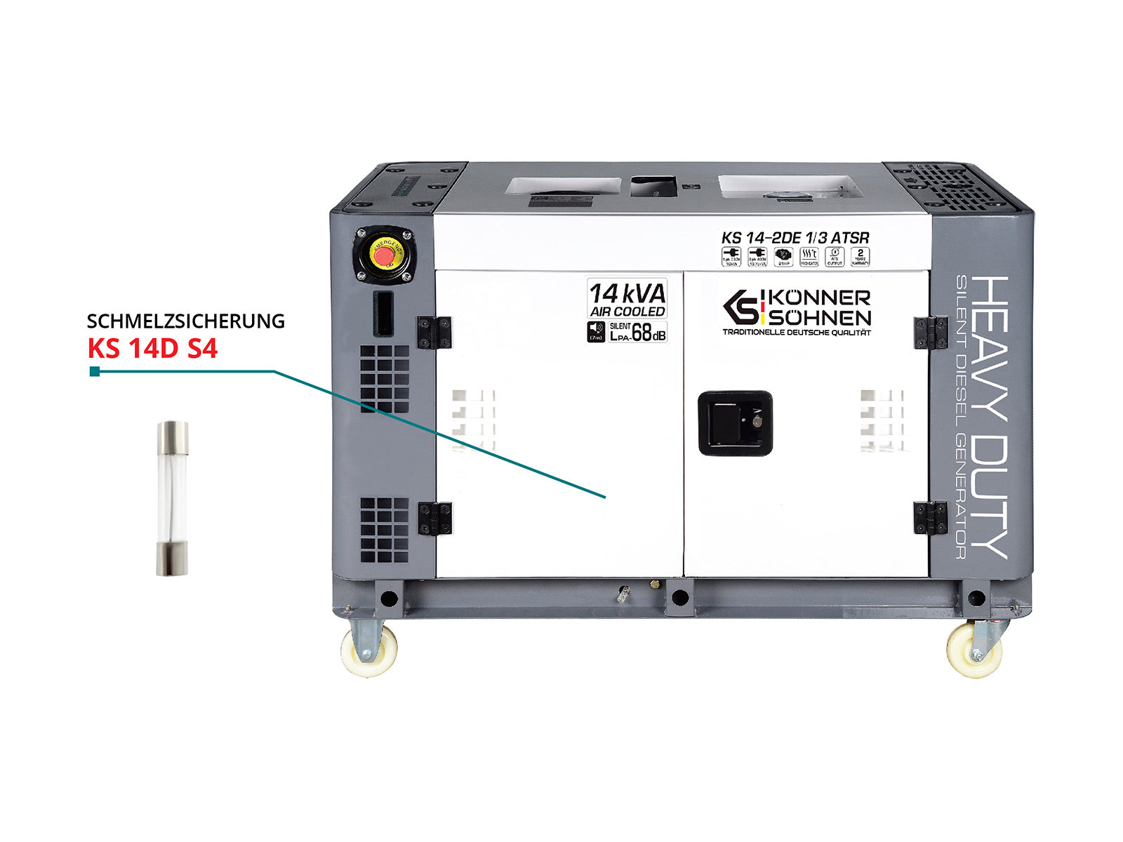 Könner & Söhnen HEAVY DUTY KS 14D S4 fusible générateur