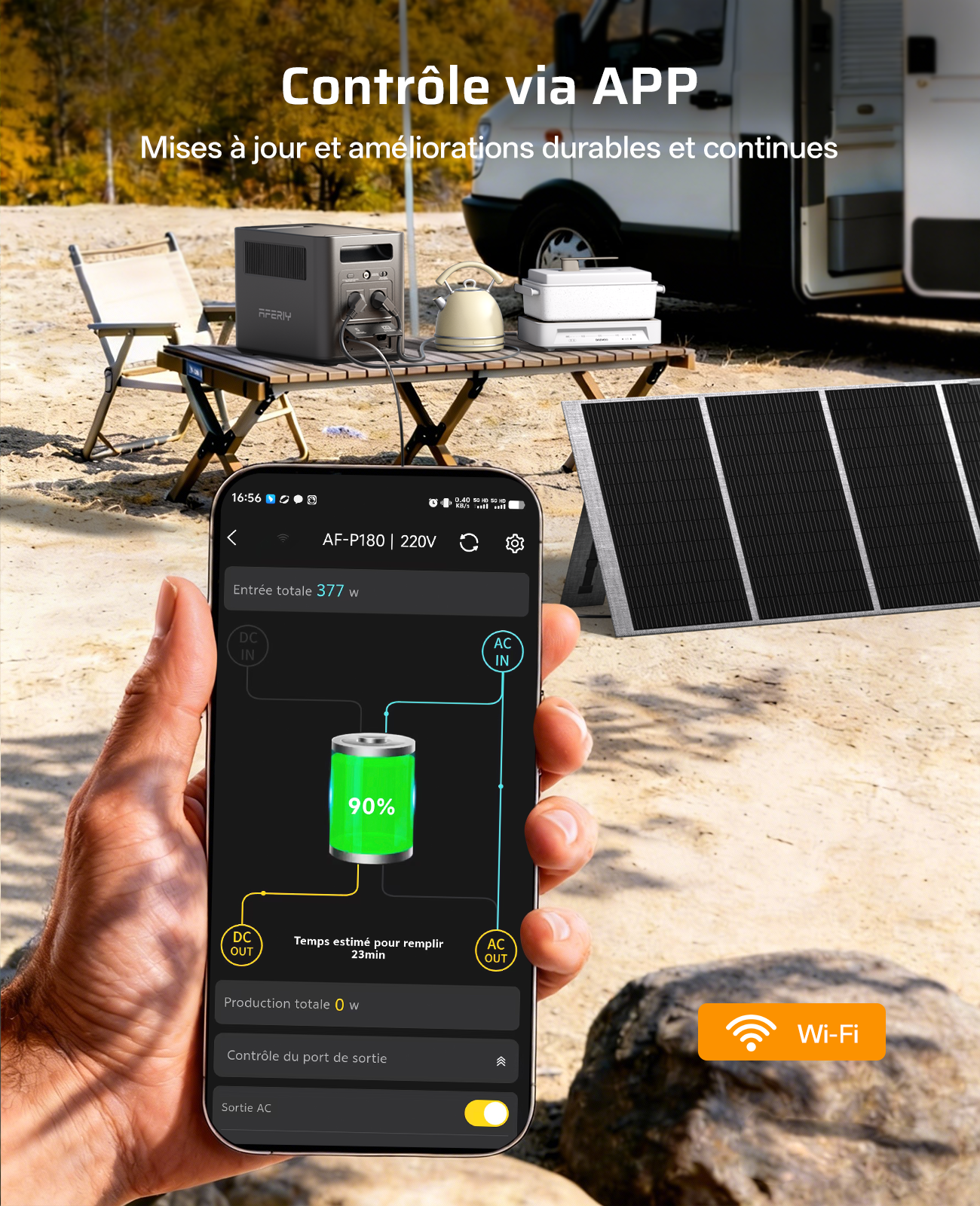 AFERIY Nomad1800 P180 Station énergie 1800W 1024Wh
