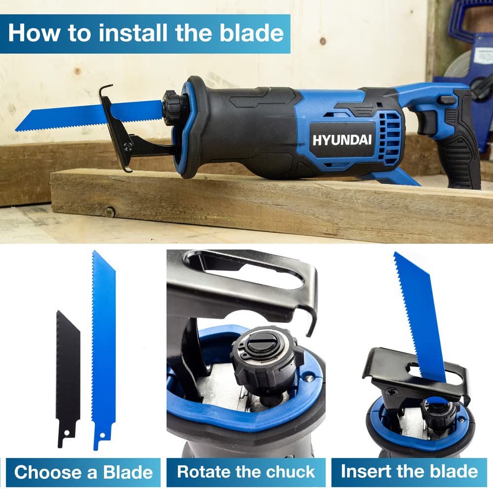 Hyundai Power Tools HY2181 scie sabre 20V 2Ah incluse