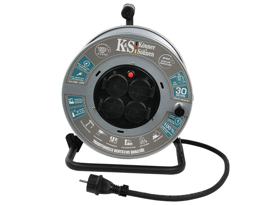 Könner & Söhnen KS CRM-30M rallonge électrique 30 m 4 prises