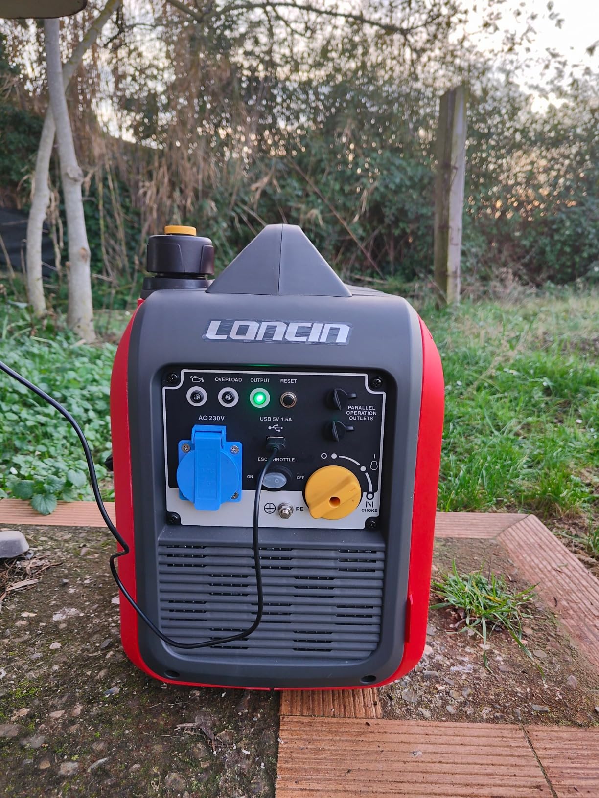 Loncin GR2300iS groupe électrogène inverter 2300W USB rouge