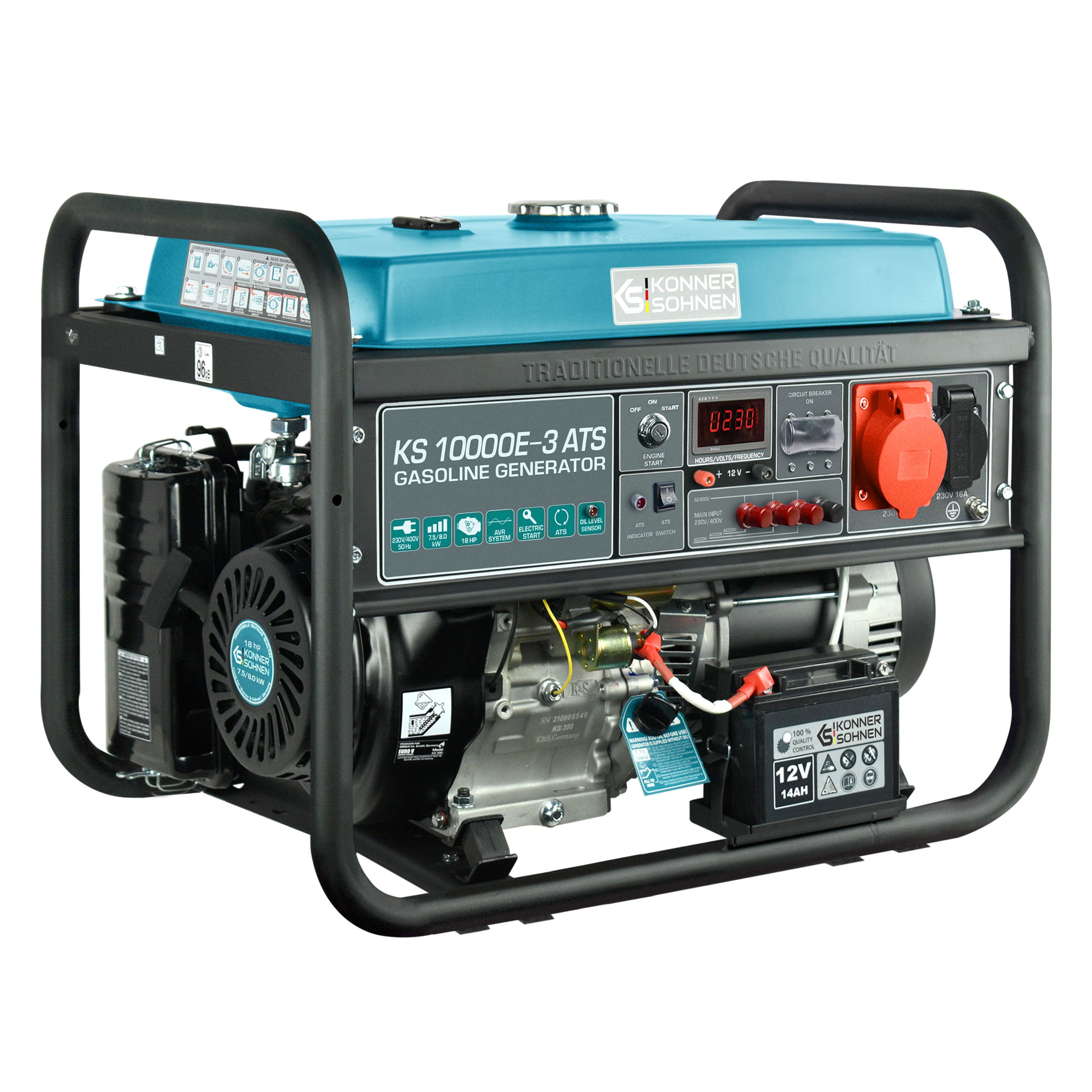 Könner & Söhnen KS 10000E-3 ATS groupe essence 400V 9 kW