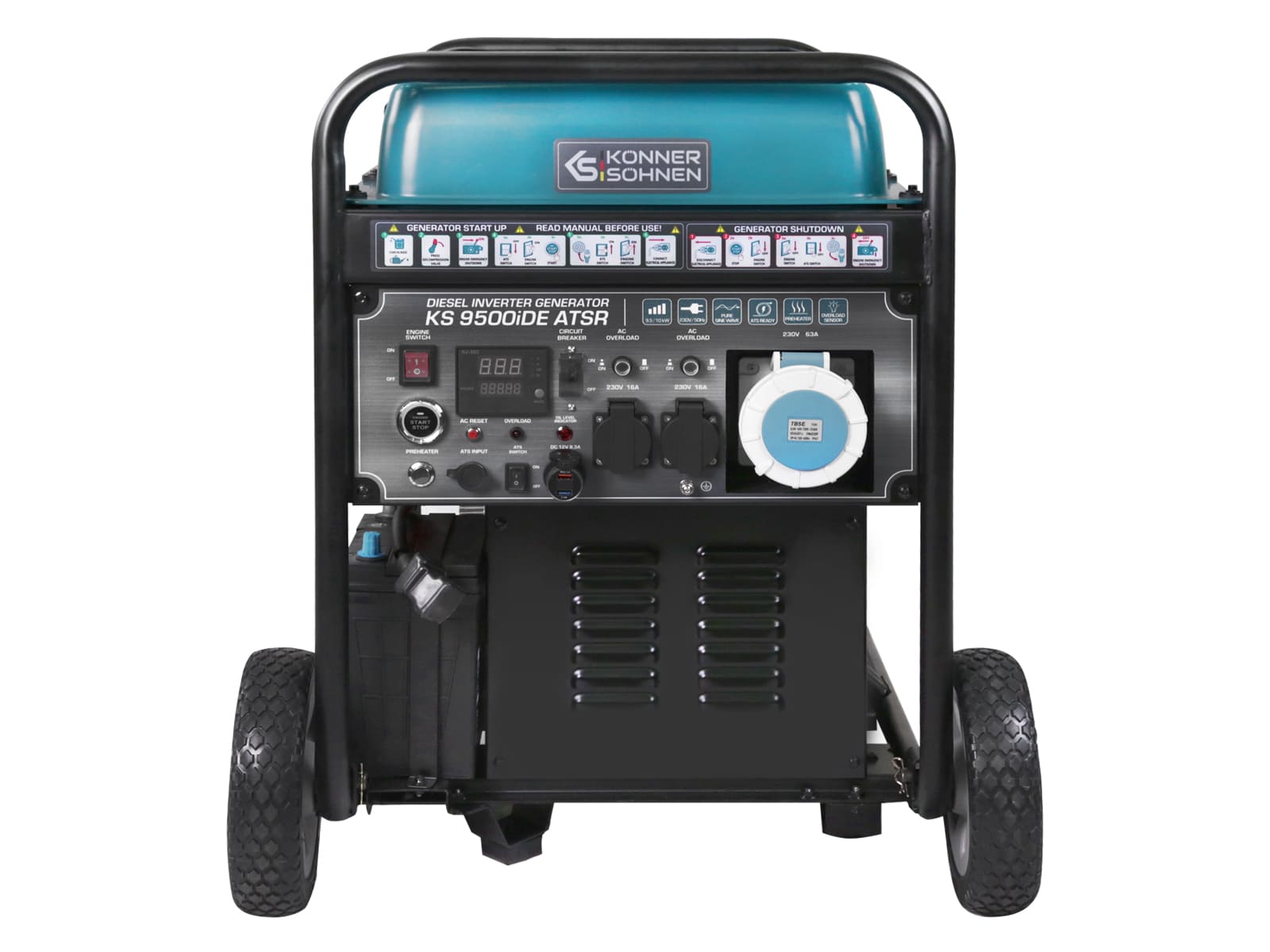 Könner & Söhnen KS 9500iDE ATSR groupe inverter diesel 10 kW