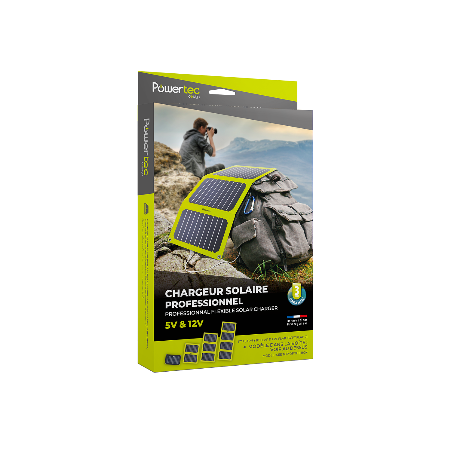POWERTEC Kit station énergie portable solaire 140Wh 16W