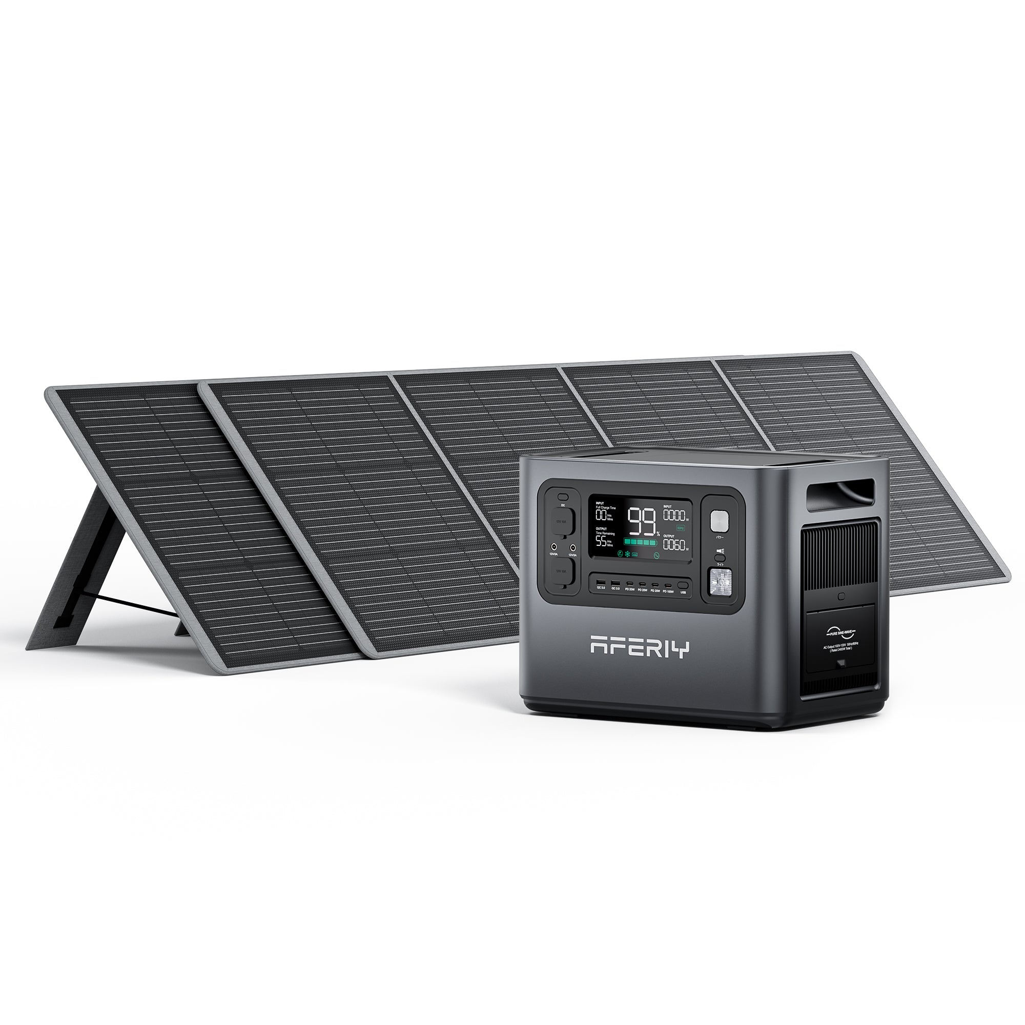 AFERIY P210 station d'énergie portable 2400W 2048Wh + 400W