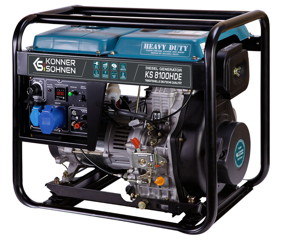 Könner & Söhnen HEAVY DUTY KS 8100HDE groupe diesel 6000W