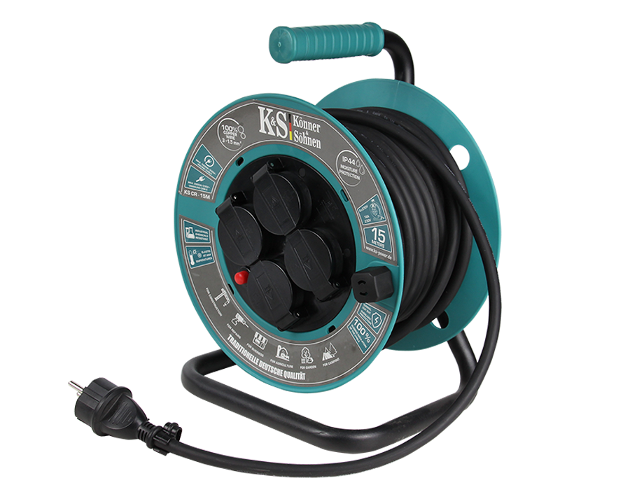 Könner & Söhnen K&S BASIC KS CR-15M rallonge 15 m IP44 4 prises