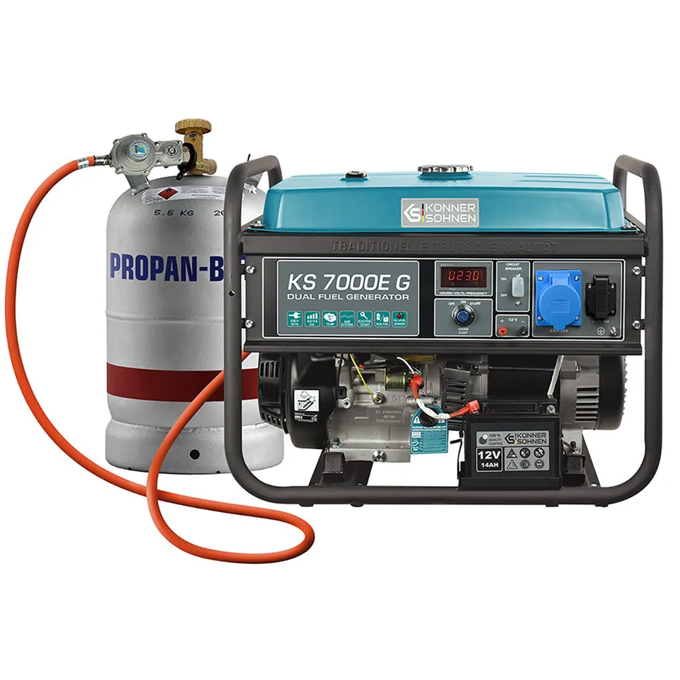Könner & Söhnen DUAL FUEL KS 7000E G groupe électrogène essence-gaz 6 kW