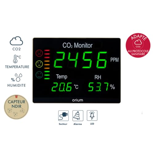 Orium Quaelis 12 moniteur CO2 qualité air maison bureau
