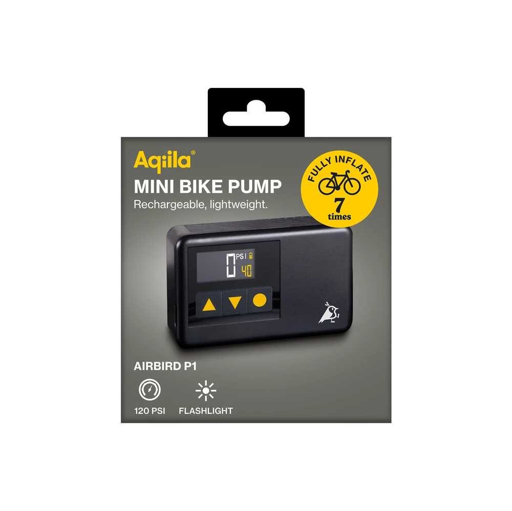 POWERTEC P1 mini pompe électrique vélo 120 PSI USB-C