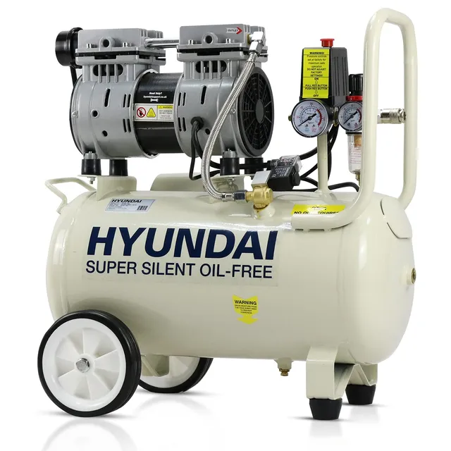 Hyundai HY7524 compresseur d’air 24 L 750 W sans huile