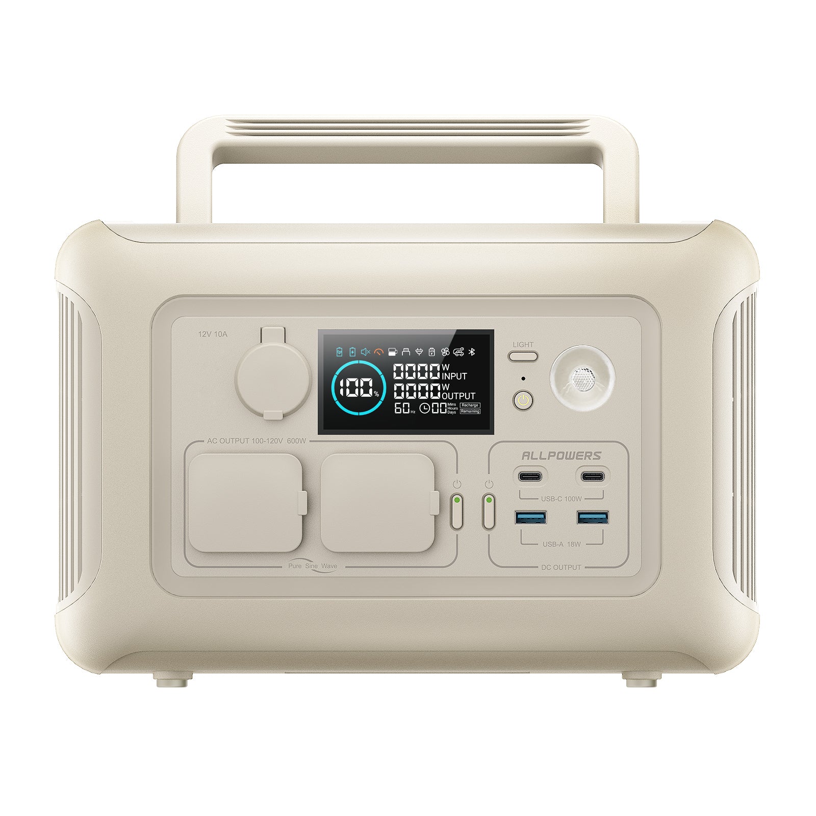 ALLPOWERS R600 station énergie portable 600W 299Wh noir