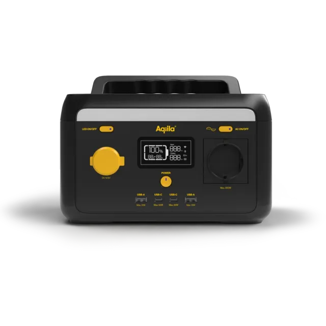 POWERTEC S300 station d'énergie portable 300W 204Wh