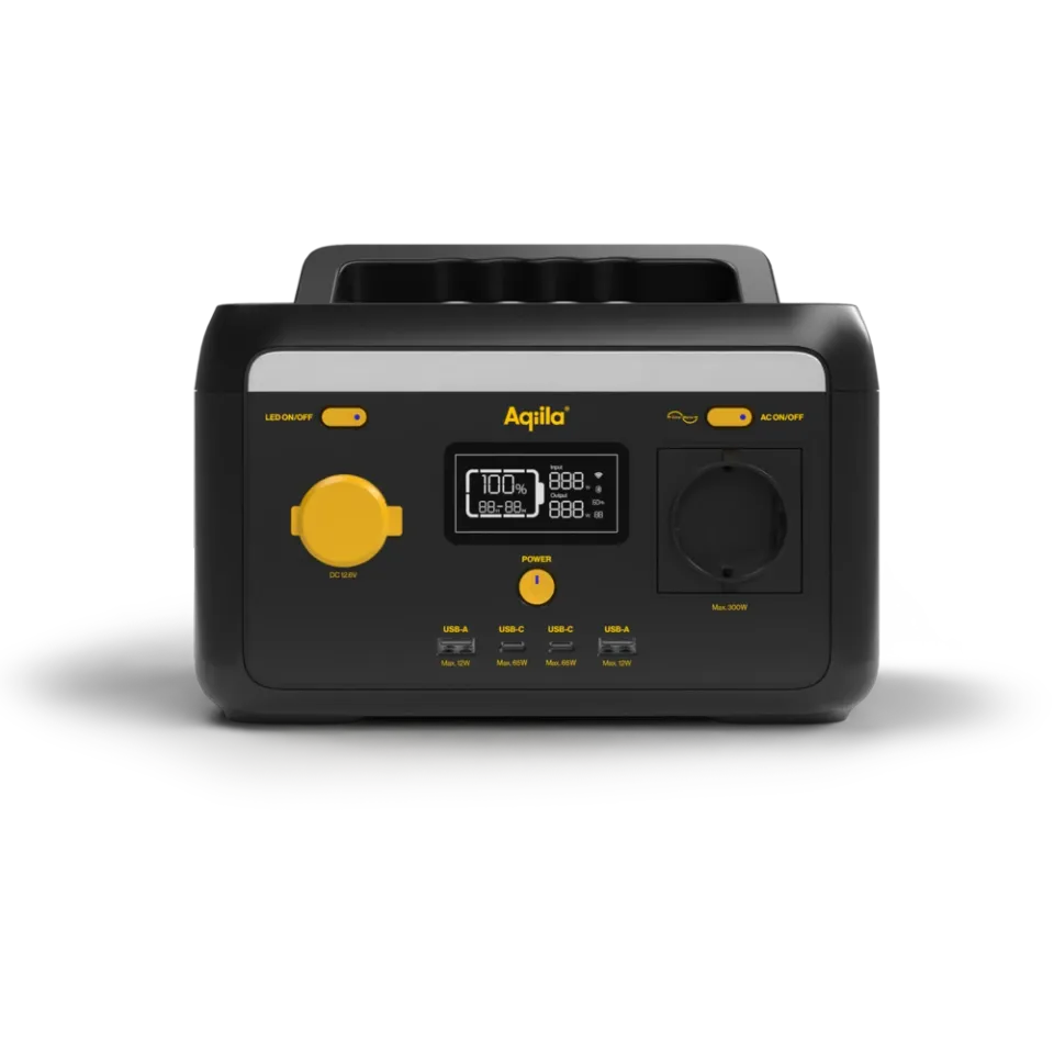 POWERTEC S300 station d'énergie portable 300W 204Wh
