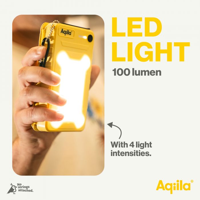 POWERTEC lampe LED solaire 100 lumens batterie 10000 mAh