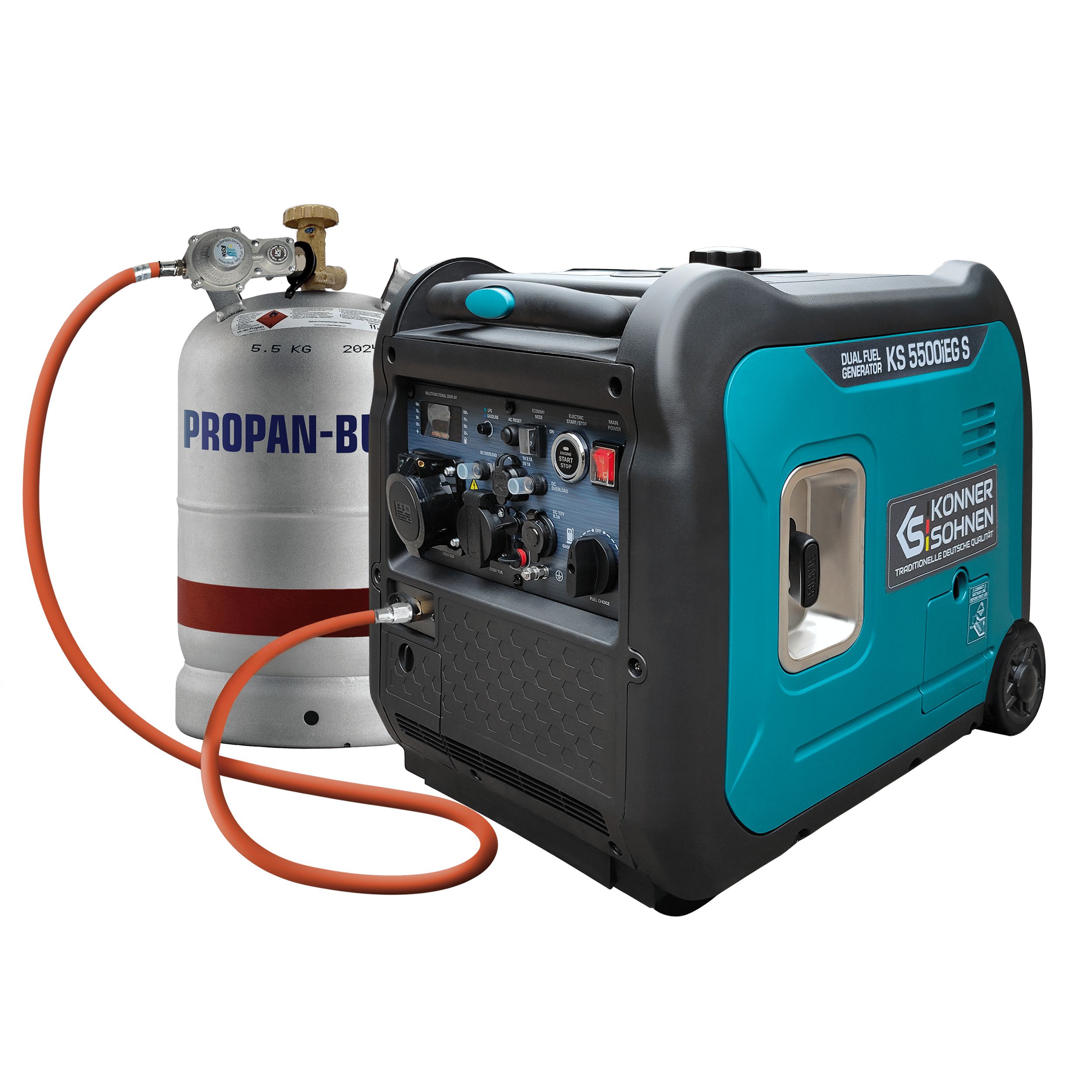 Könner & Söhnen DUAL FUEL KS 5500iEG S groupe inverter essence gaz