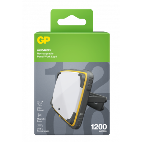 POWERTEC Lampe LED 1200lm IPX7 rechargeable USB outdoor