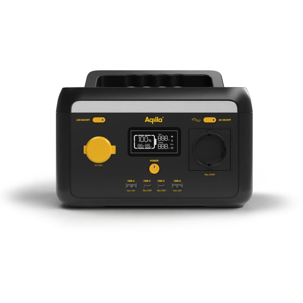 POWERTEC S300 station d'énergie portable 300W 204Wh