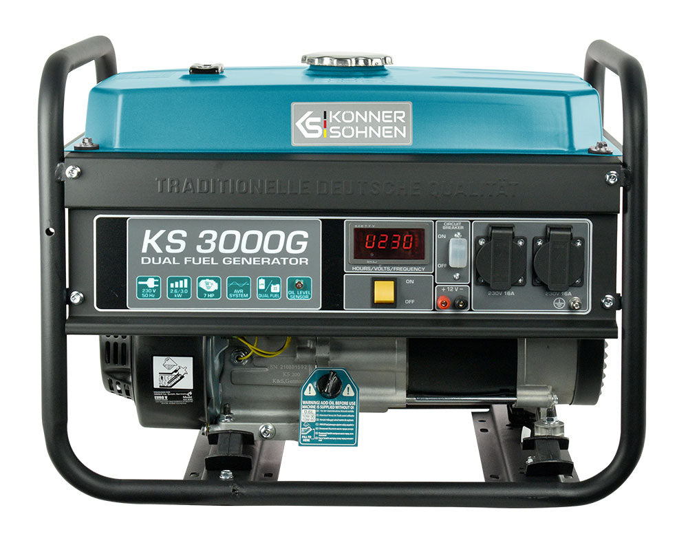 Könner & Söhnen KS 3000G groupe essence/gaz 3000W reconditionné