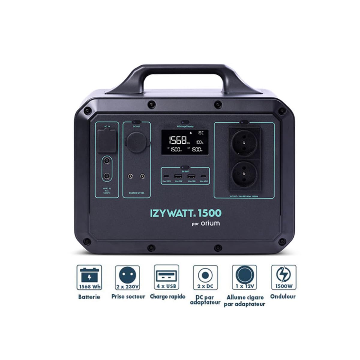 Orium Izywatt 1500 station électrique portable 1568Wh 1500W