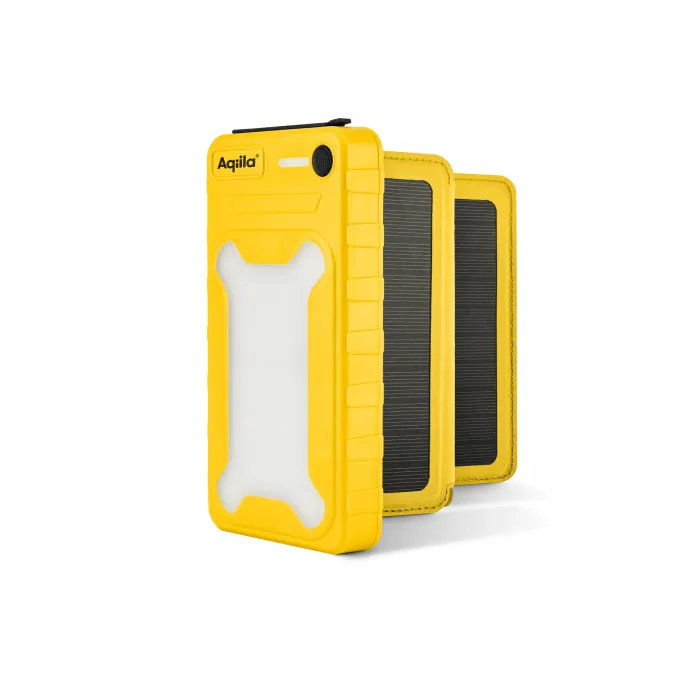 POWERTEC lampe LED solaire 100 lumens batterie 10000 mAh
