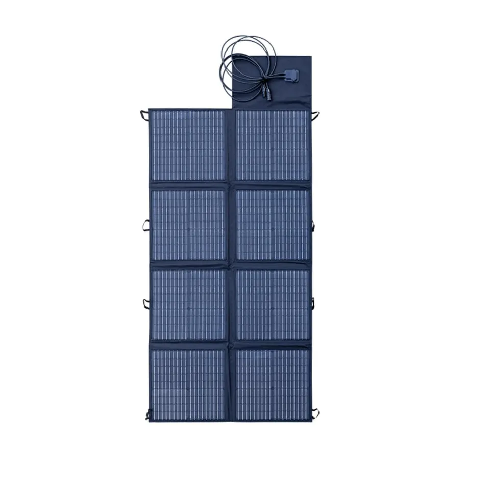 Orium Panneaux solaires Pliant Noir 160W Panneau solaire portable 5kg
