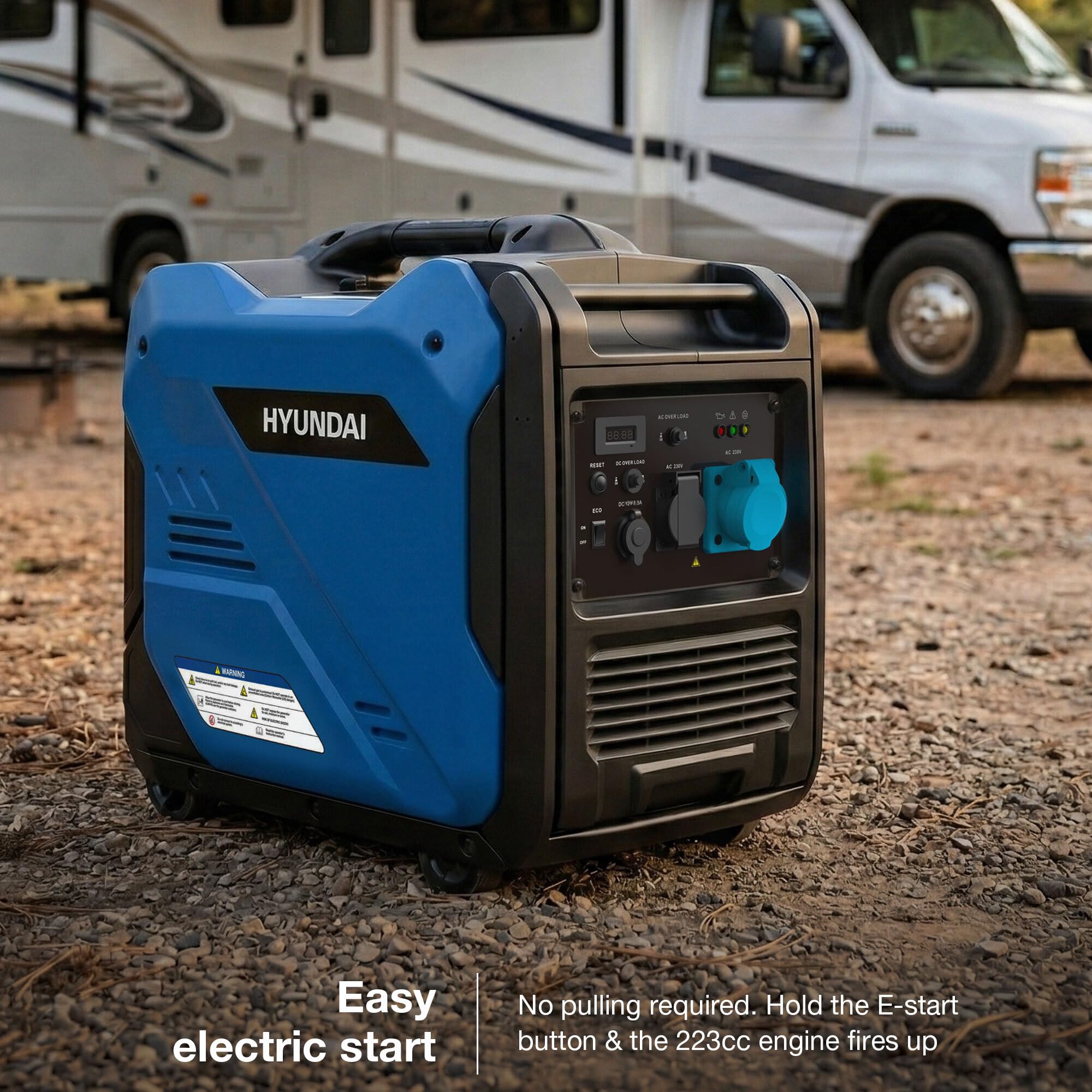 Hyundai Generator HY6250SEi générateur inverter essence 5500W