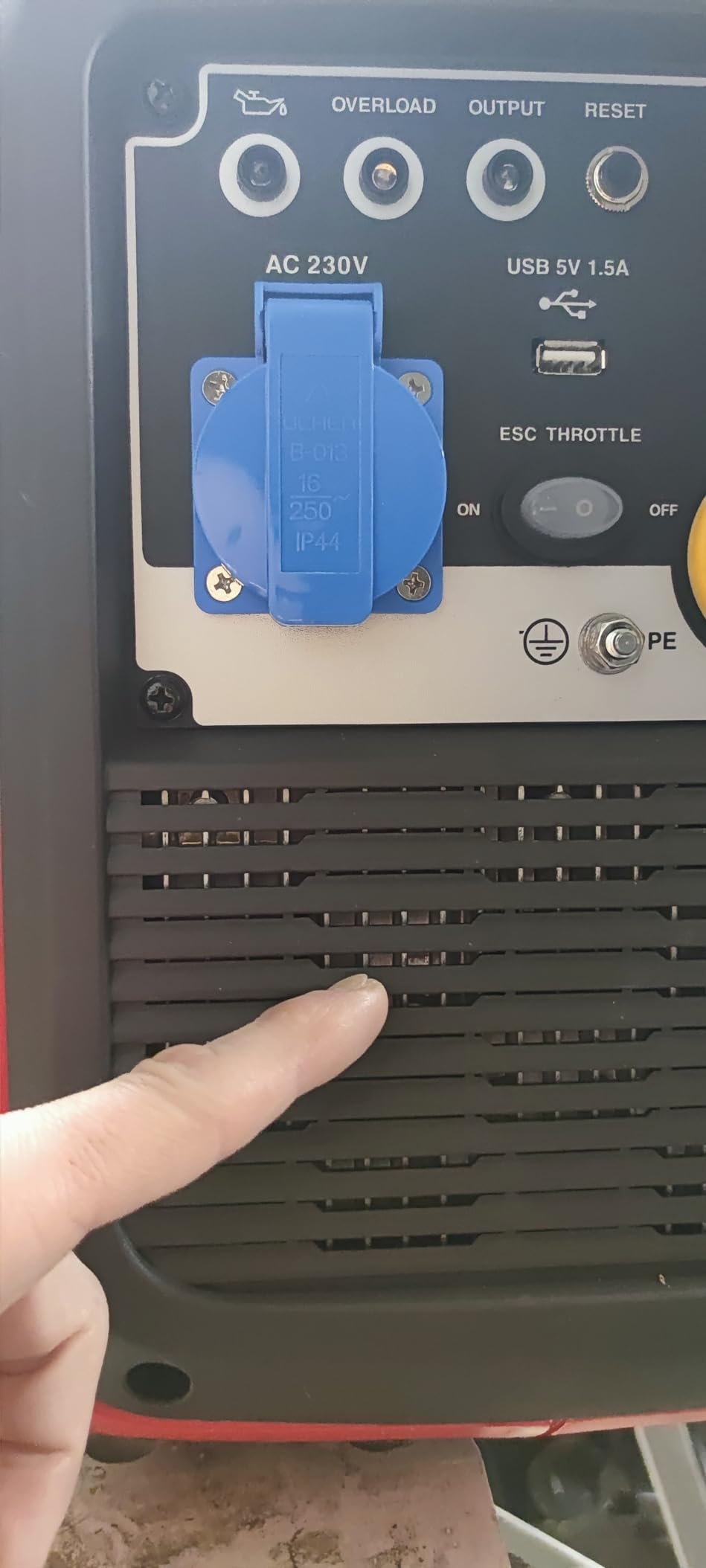 Loncin GR2300iS groupe électrogène inverter 2300W USB rouge