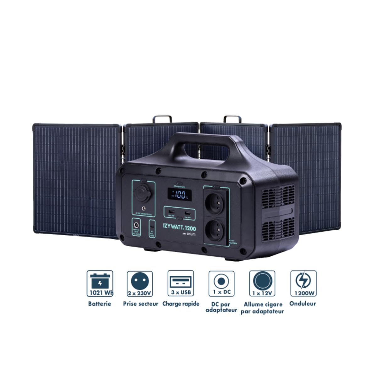 Orium Izywatt 1200 station d'énergie portable 1021Wh + 200W