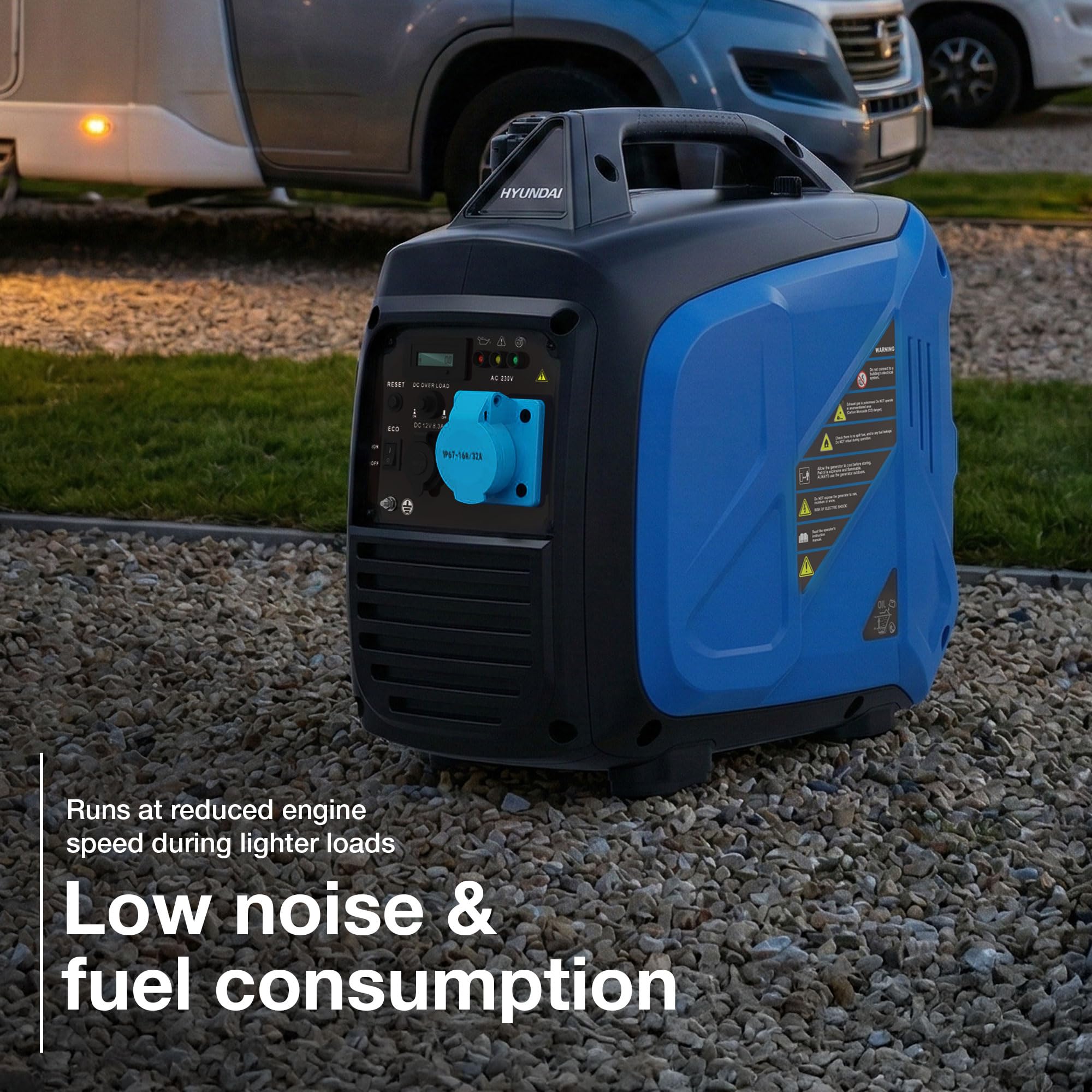 Hyundai Generator HY3900Si groupe inverter essence 3300W caravane