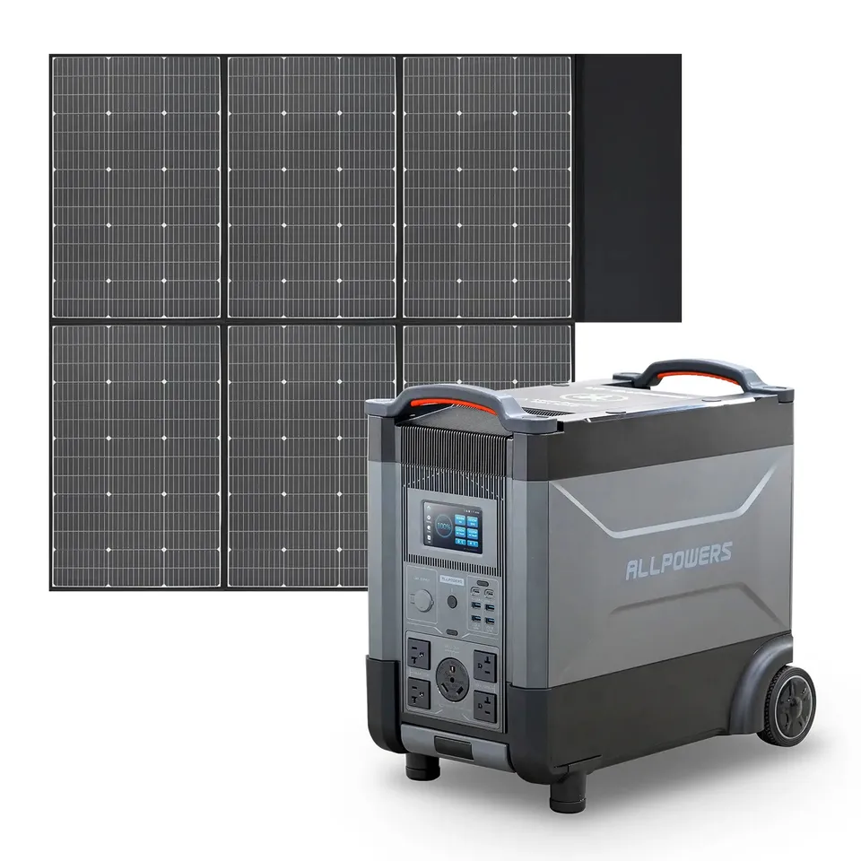 ALLPOWERS R4000 station d'énergie portable 3600Wh 3600W + panneau 600W