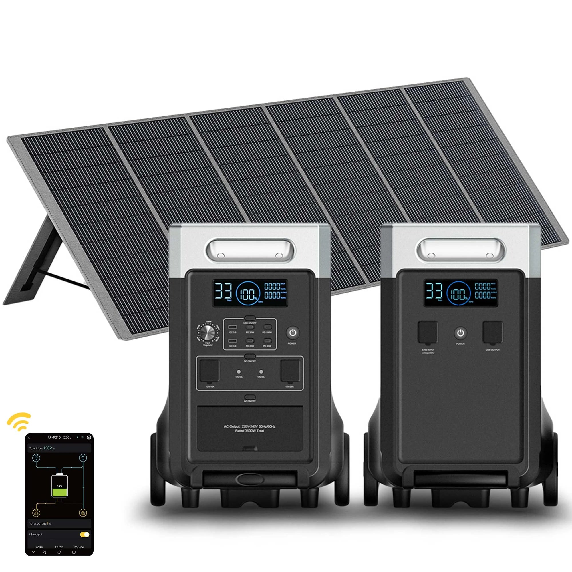 AFERIY P310 kit générateur 3600W 7680Wh + batterie