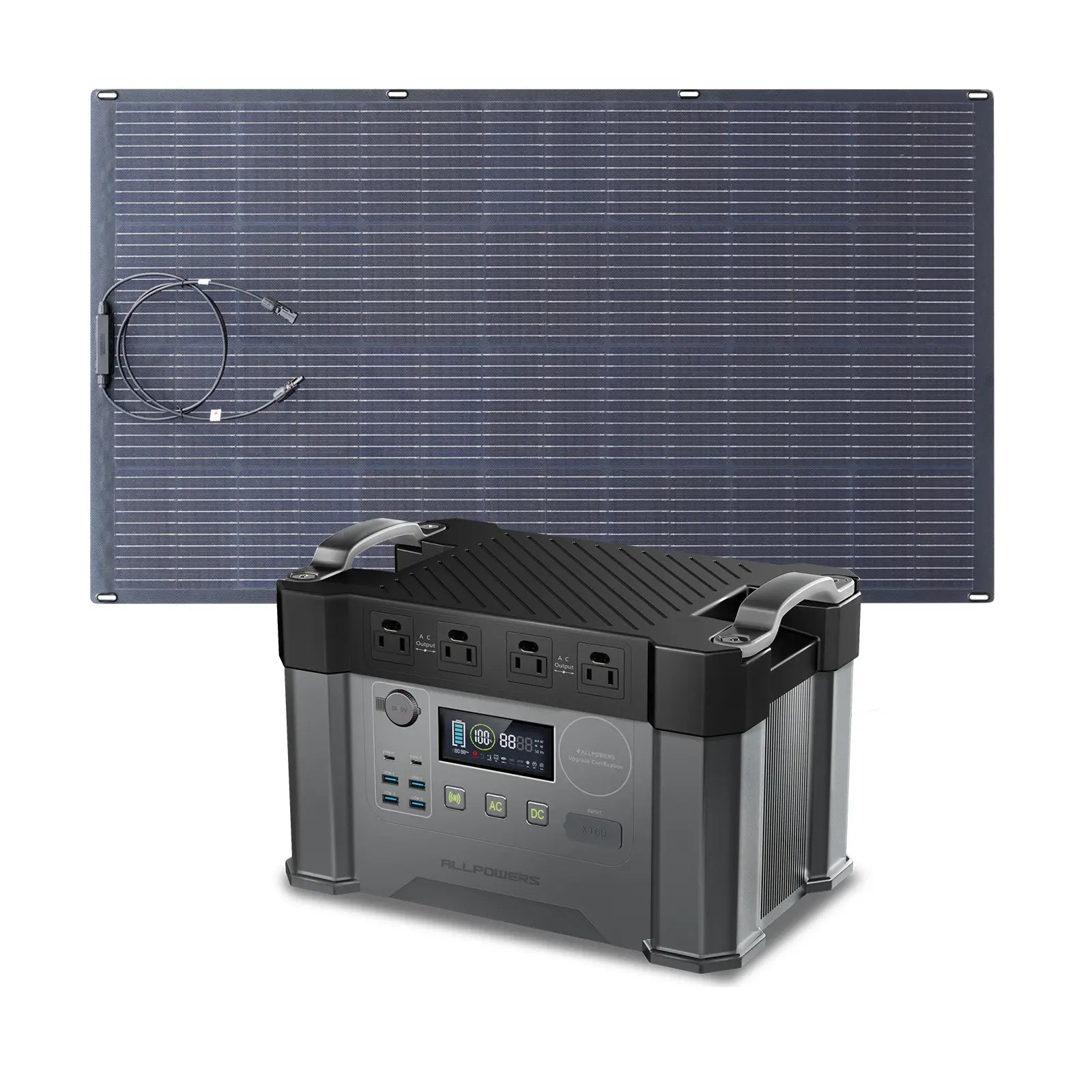ALLPOWERS S2000 Pro station d'énergie portable 2400W kit SP033 200W