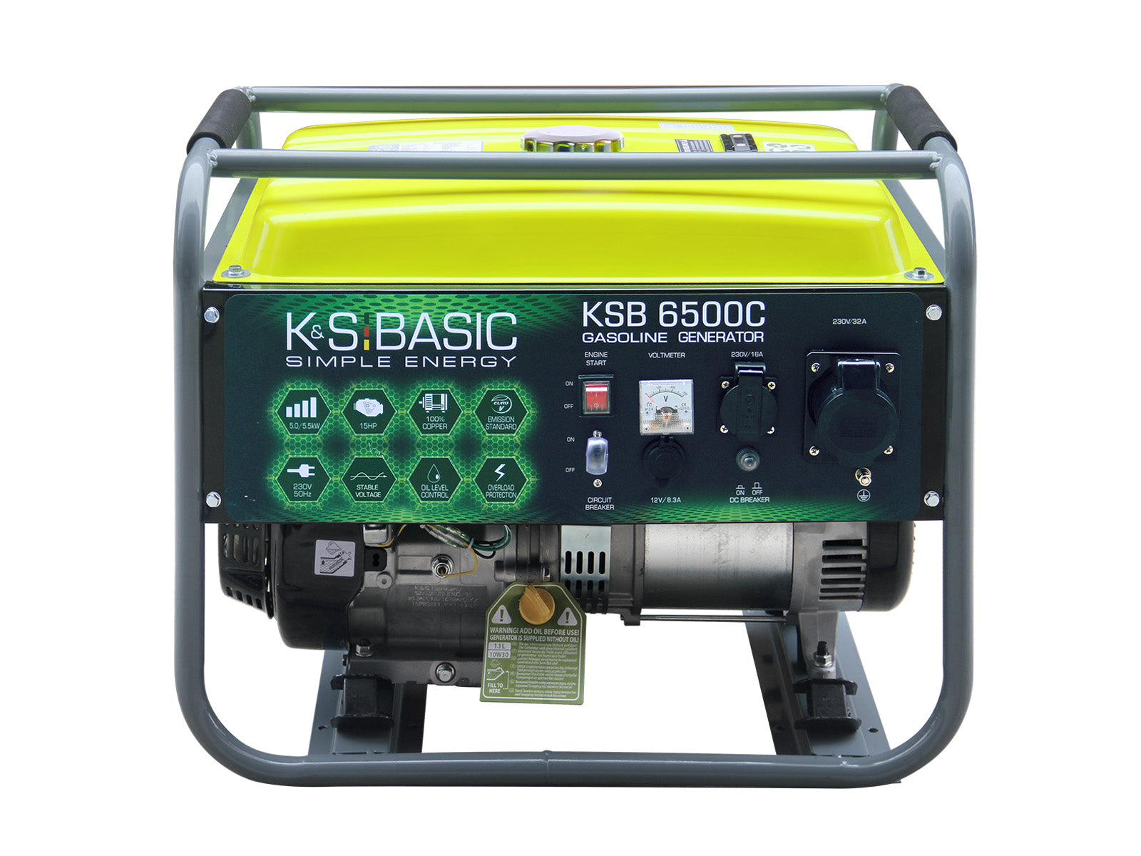 Könner & Söhnen K&S BASIC KSB 6500C Groupe électrogène 5.5kW