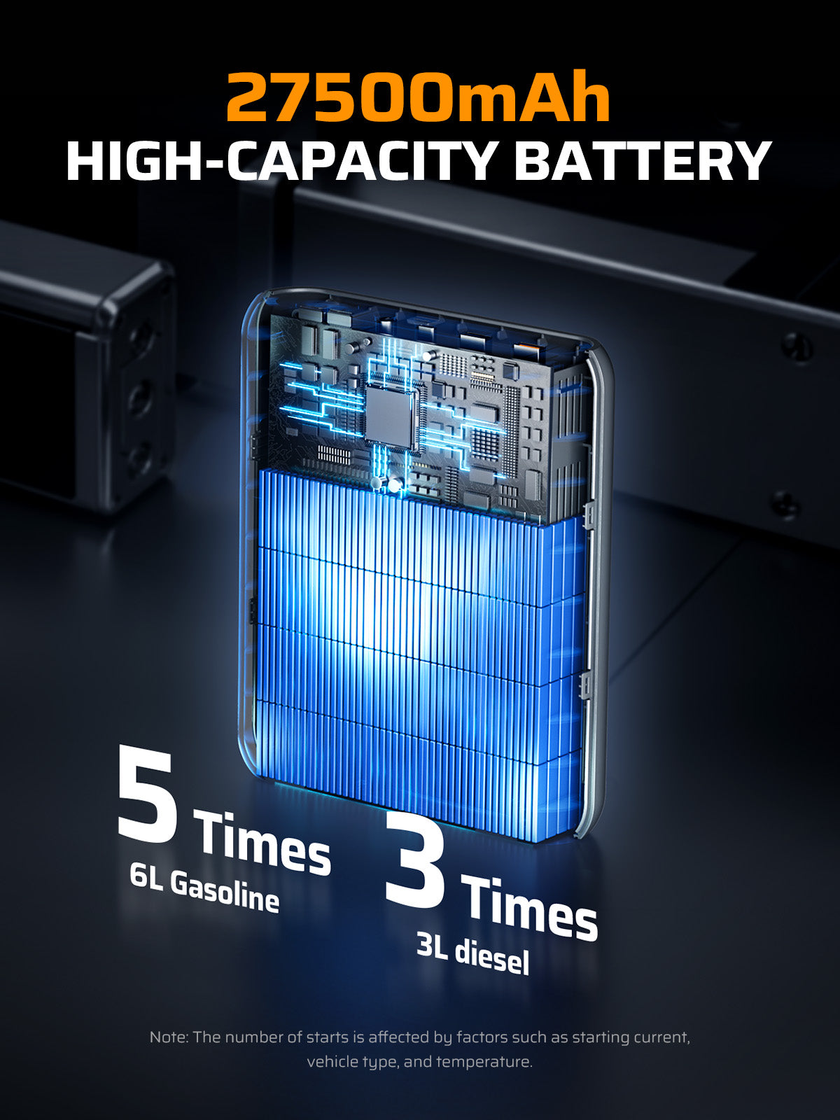 AFERIY GK03 booster batterie 12V 2000A