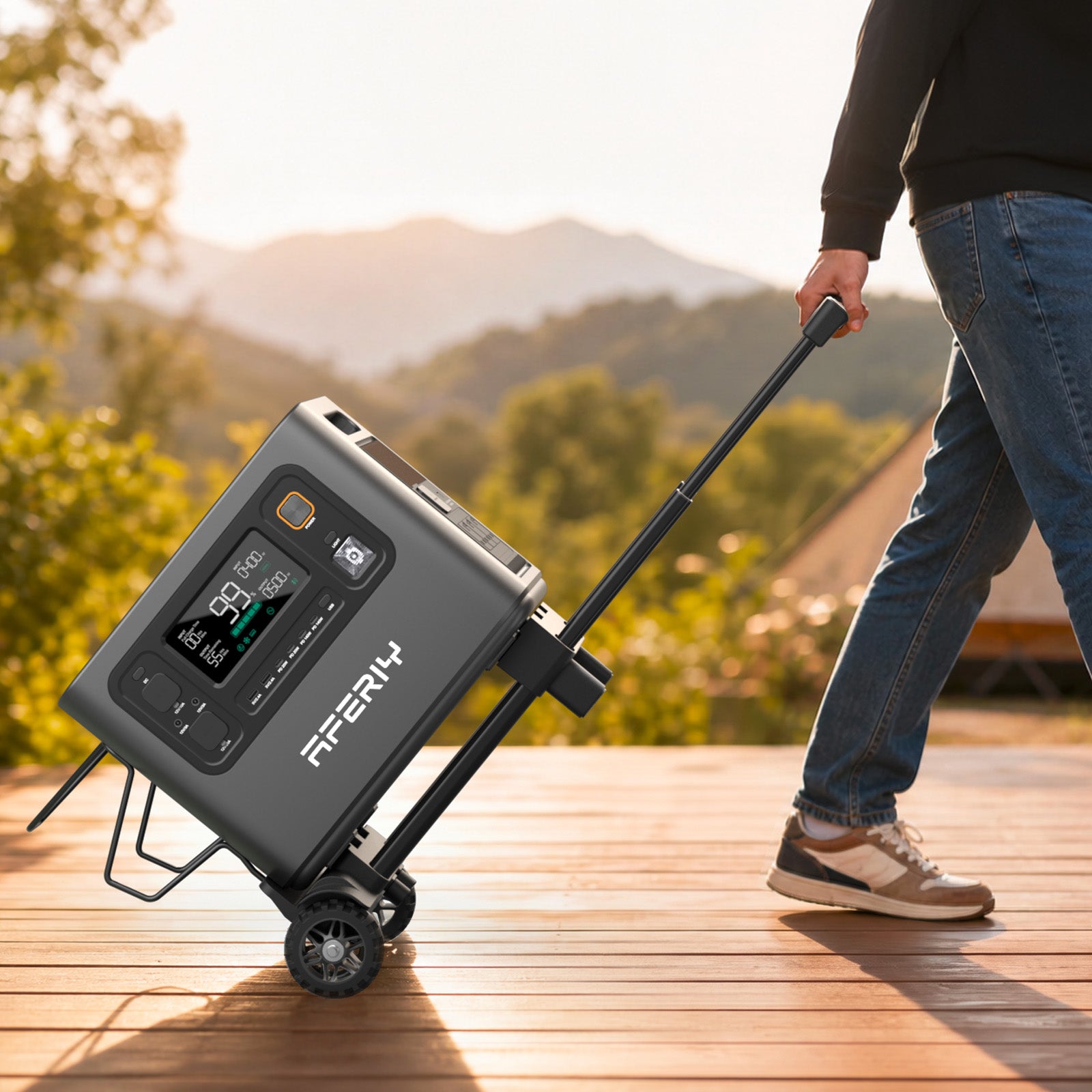 AFERIY P300 P280 P210 Chariot pliable station énergie
