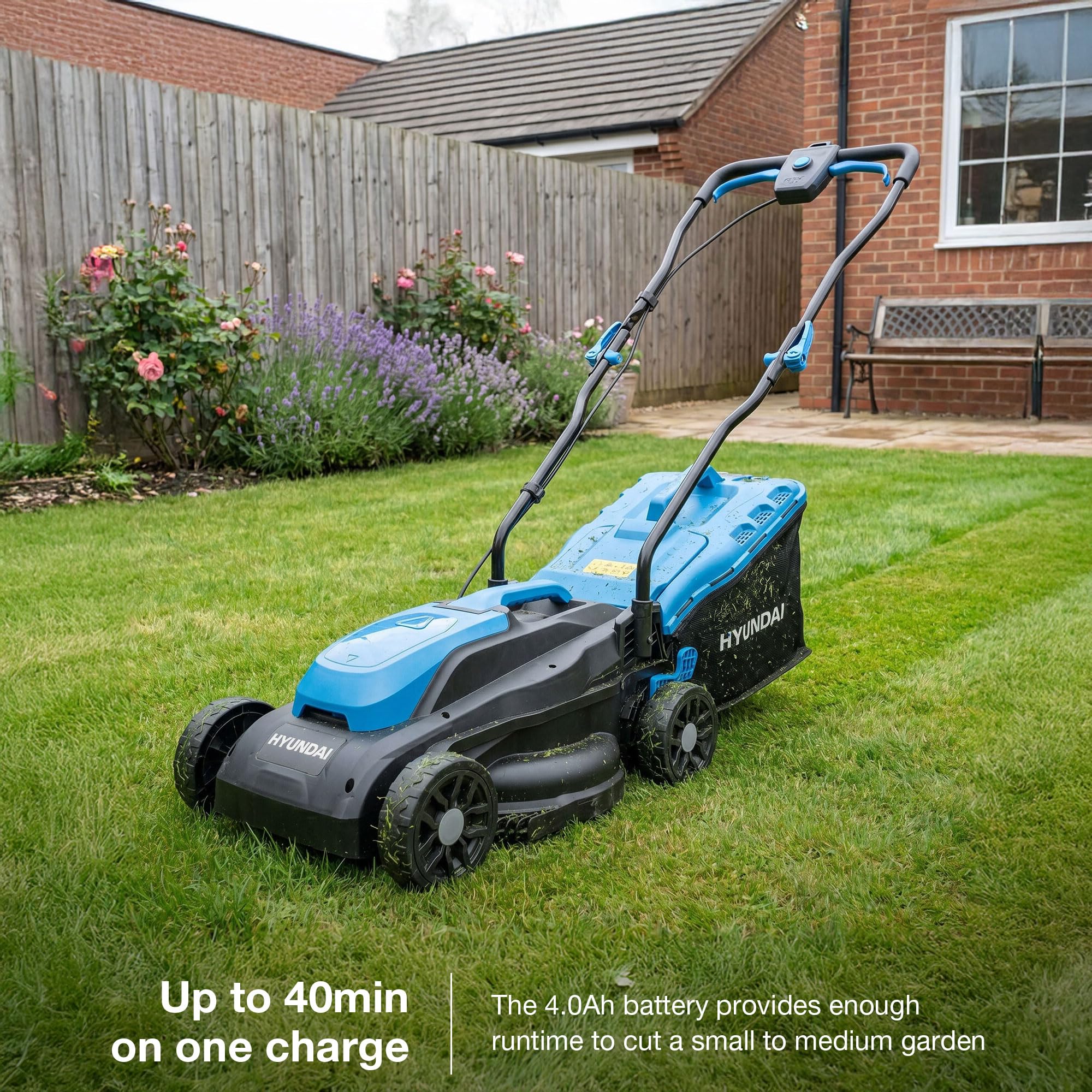 Hyundai Garden Tools HY20CLM33 tondeuse sans fil 33 cm 20 V 4 Ah