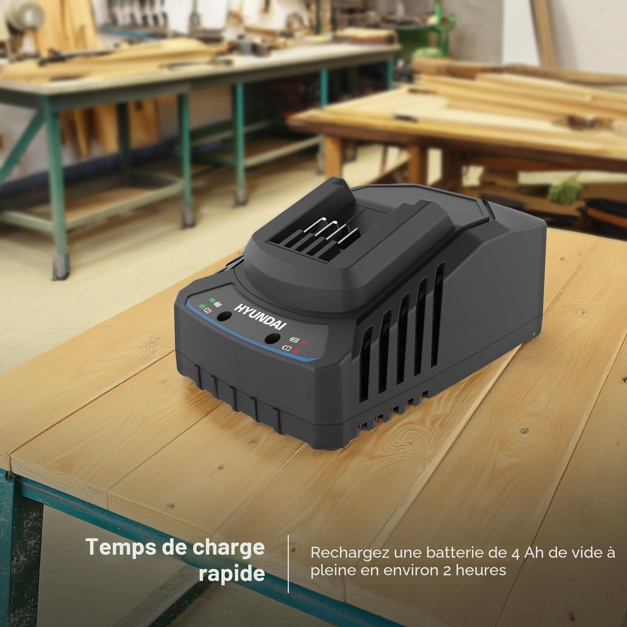 Hyundai C20-2 chargeur batterie 20V 2A rapide