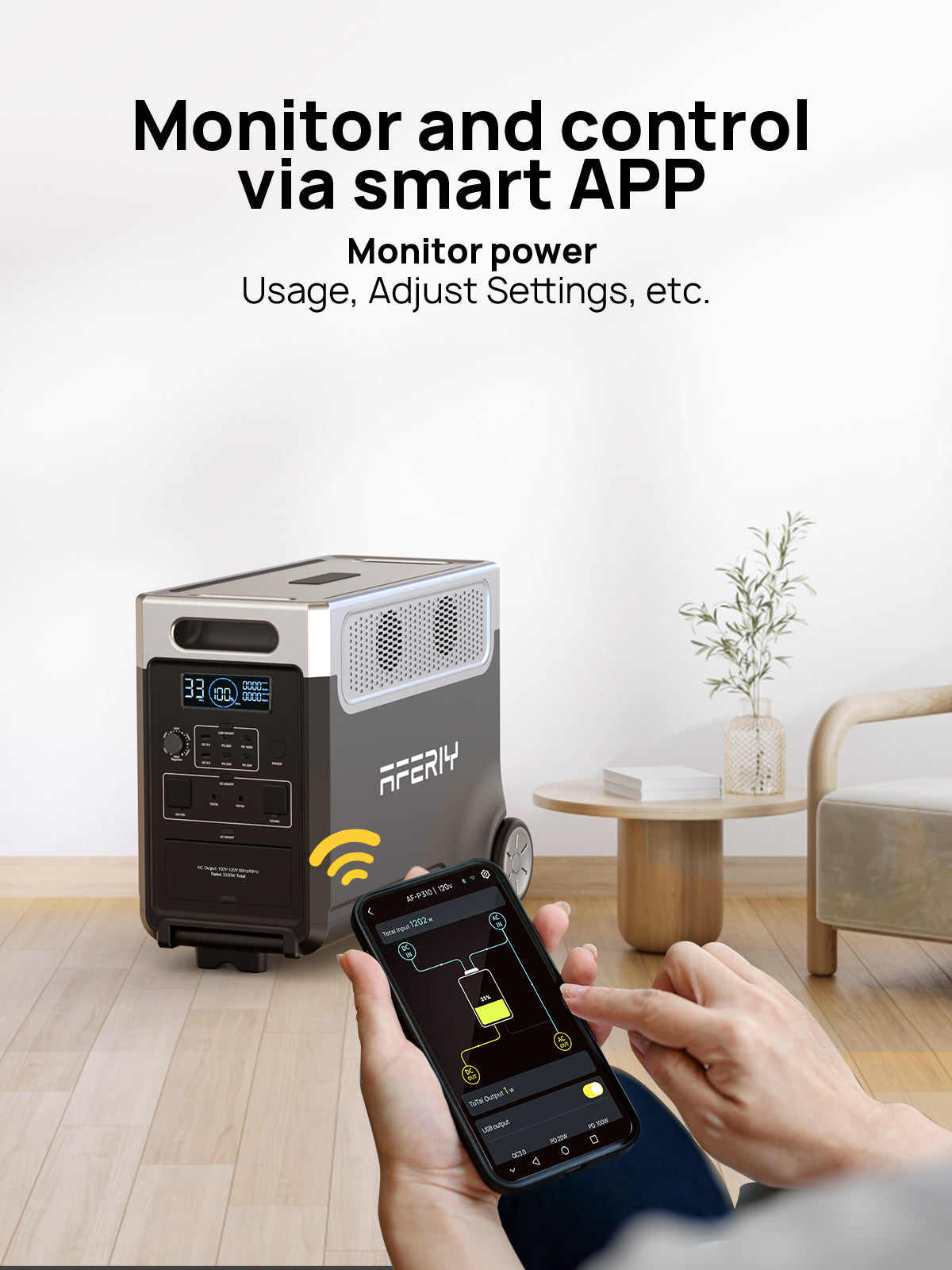 AFERIY Haven3600 P310 station d’énergie portable 3600W 3840Wh LiFePO4