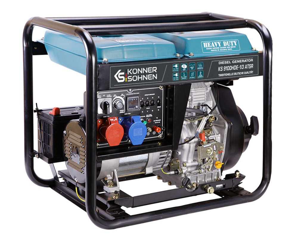 Könner & Söhnen HEAVY DUTY KS 9100HDE-1/3 ATSR groupe diesel 7500 W