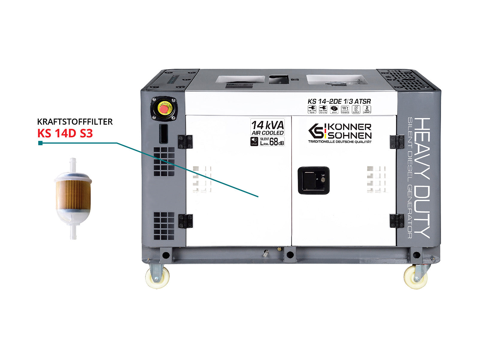 Könner & Söhnen HEAVY DUTY KS 14D S3 filtre à carburant diesel