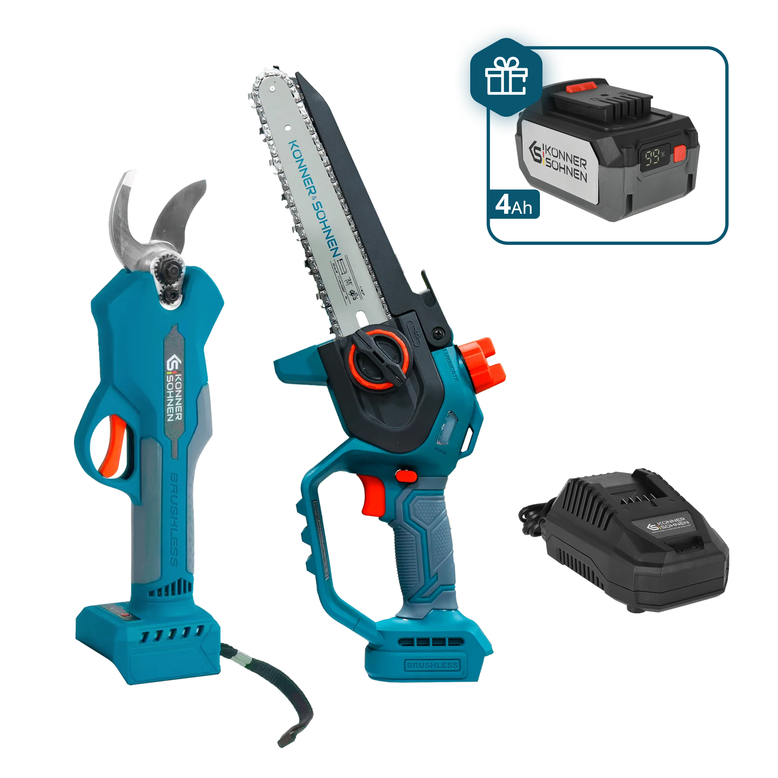 Könner & Söhnen K&S BASIC KS MCS-CSP-SET kit élagage 20V