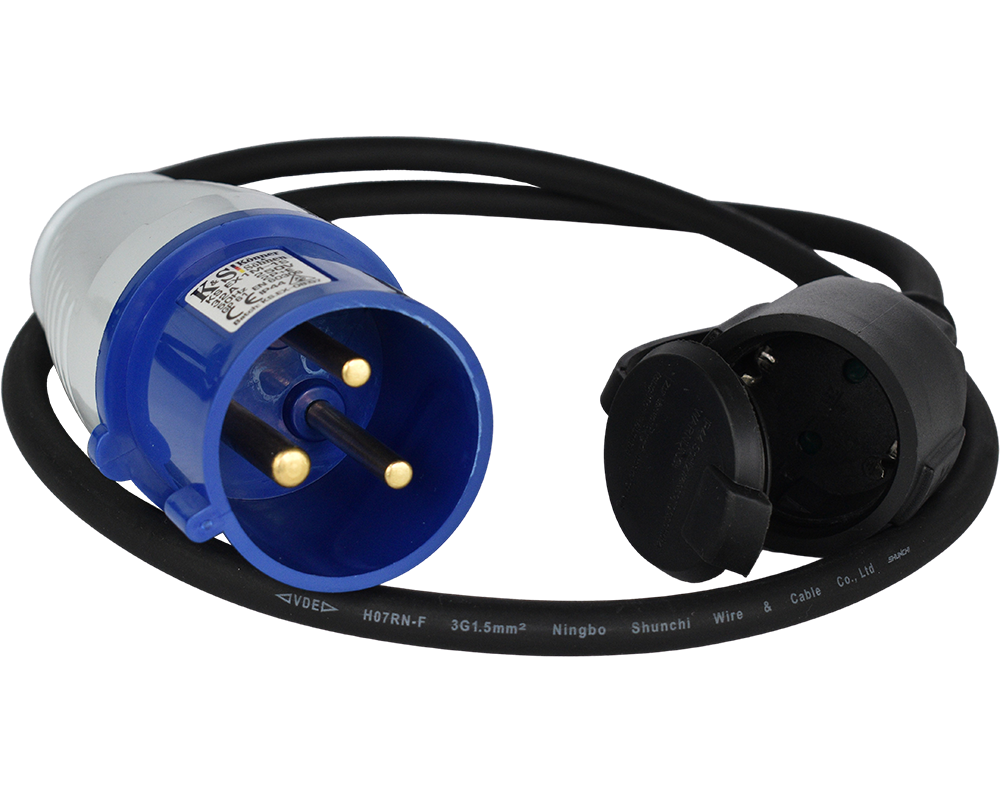 Könner & Söhnen K&S BASIC KS EX1M-1S adaptateur rallonge 32A 1m