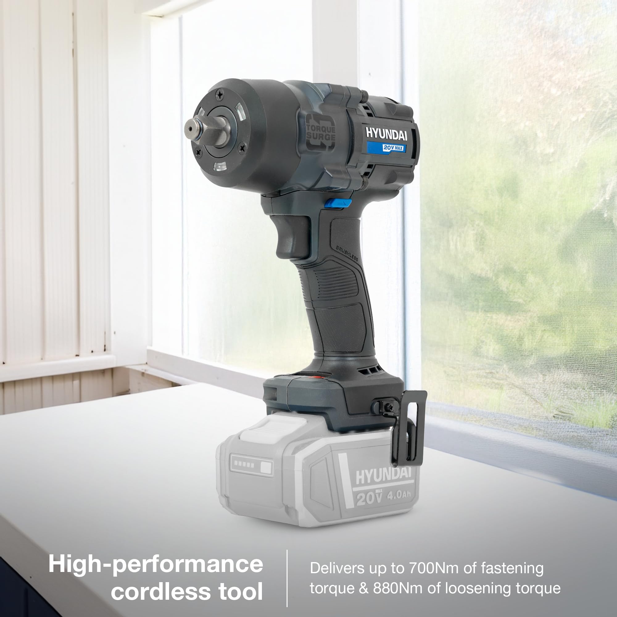Hyundai Power Tools IW20X-700 clé à chocs 20V 700Nm nue