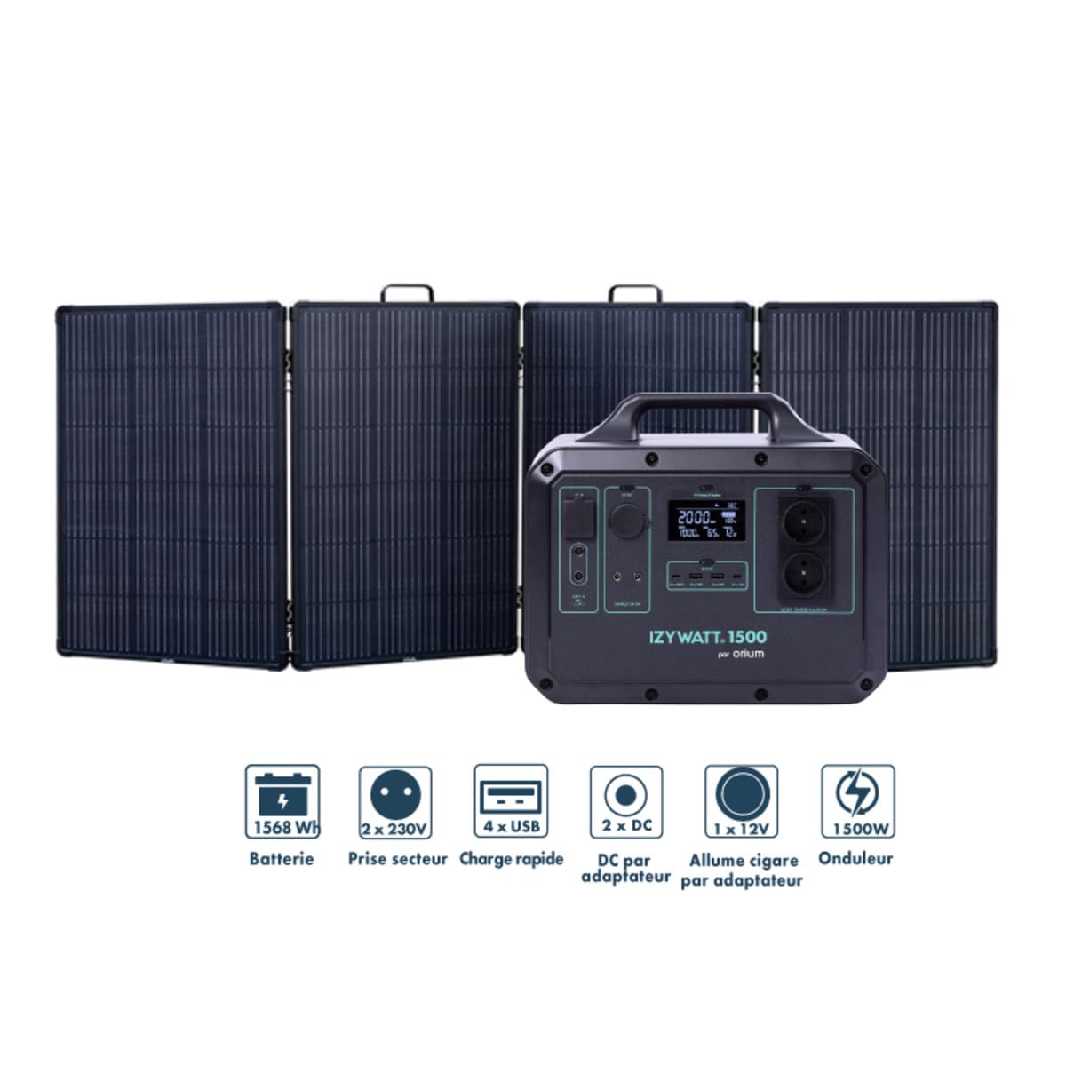 Orium Izywatt 1500 LFP station énergie + panneau 315W