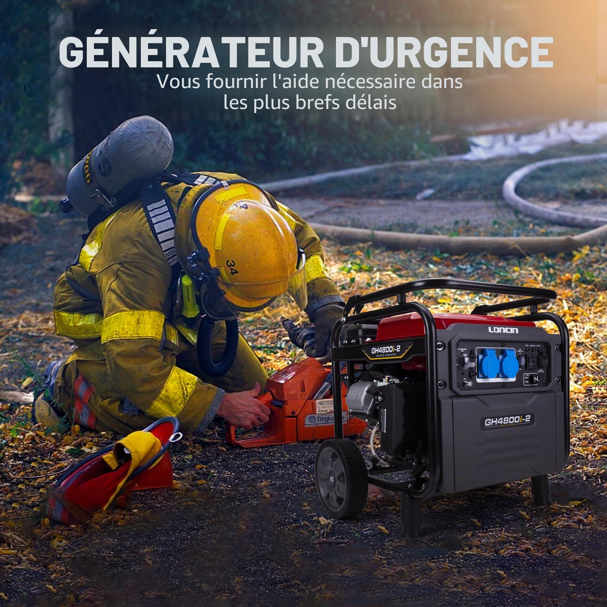 Loncin Recreation 3500W groupe électrogène inverter essence 7L