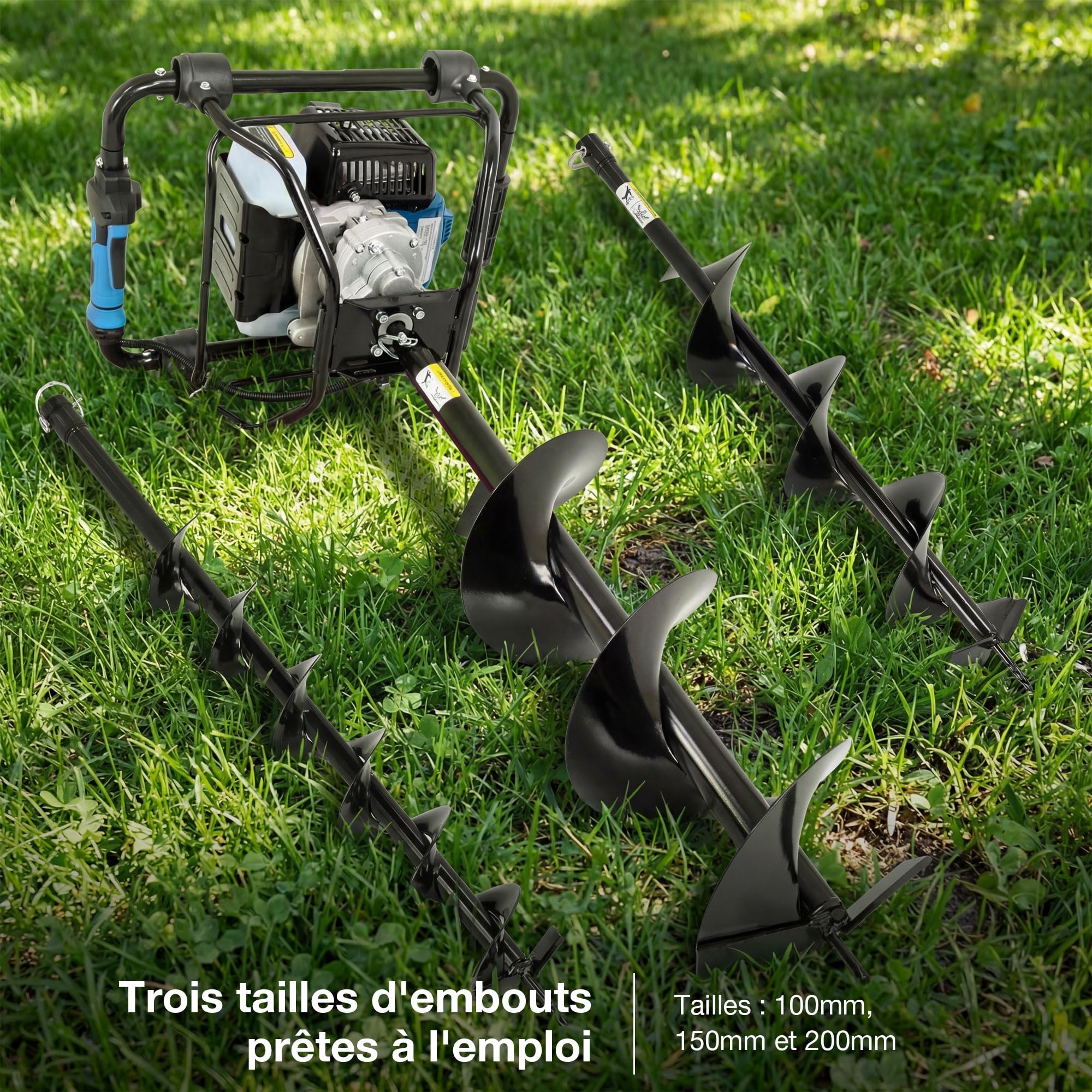 Hyundai HYEAB5600X tarière thermique 56 cm3 + 3 forets