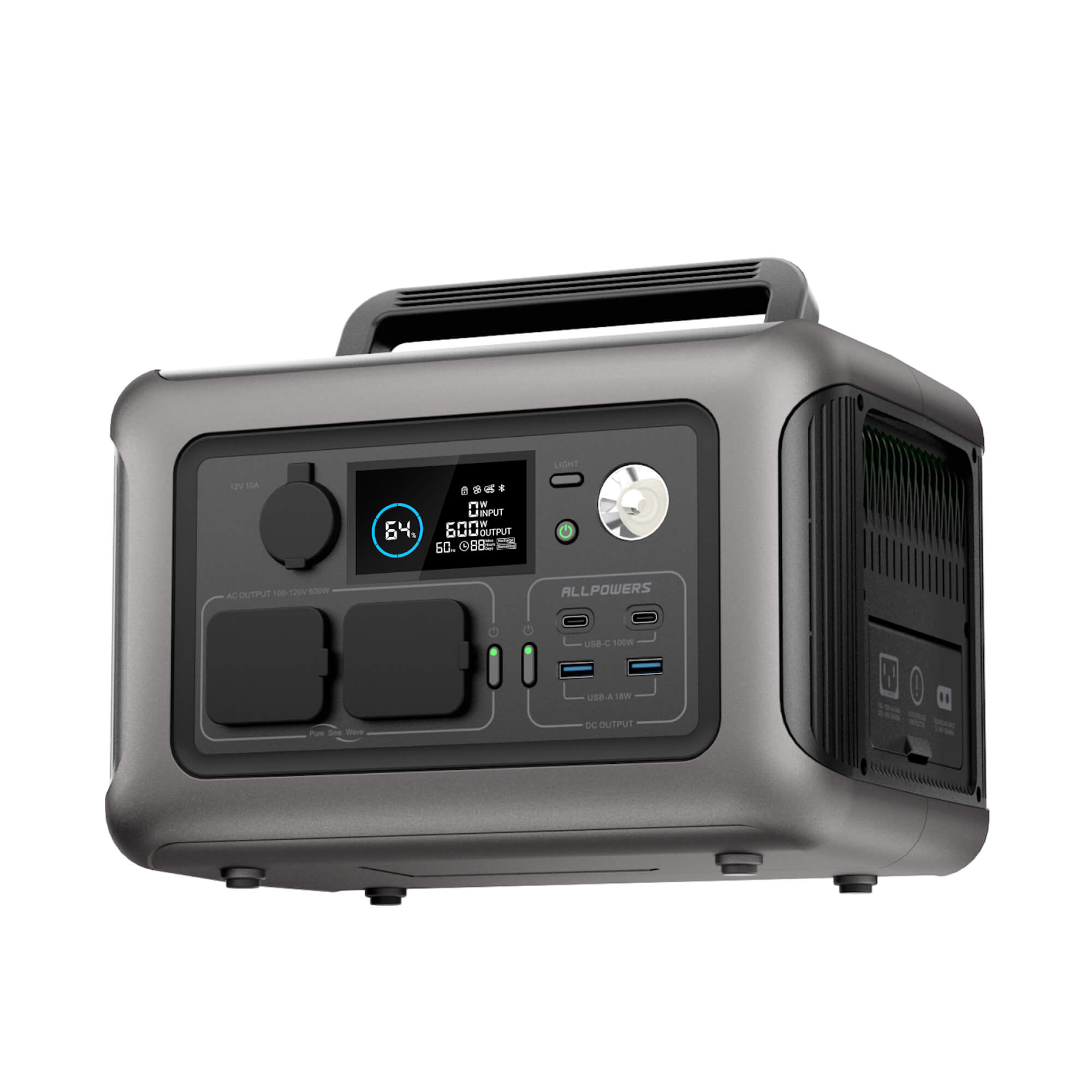 ALLPOWERS R600 station énergie portable 600W 299Wh noir