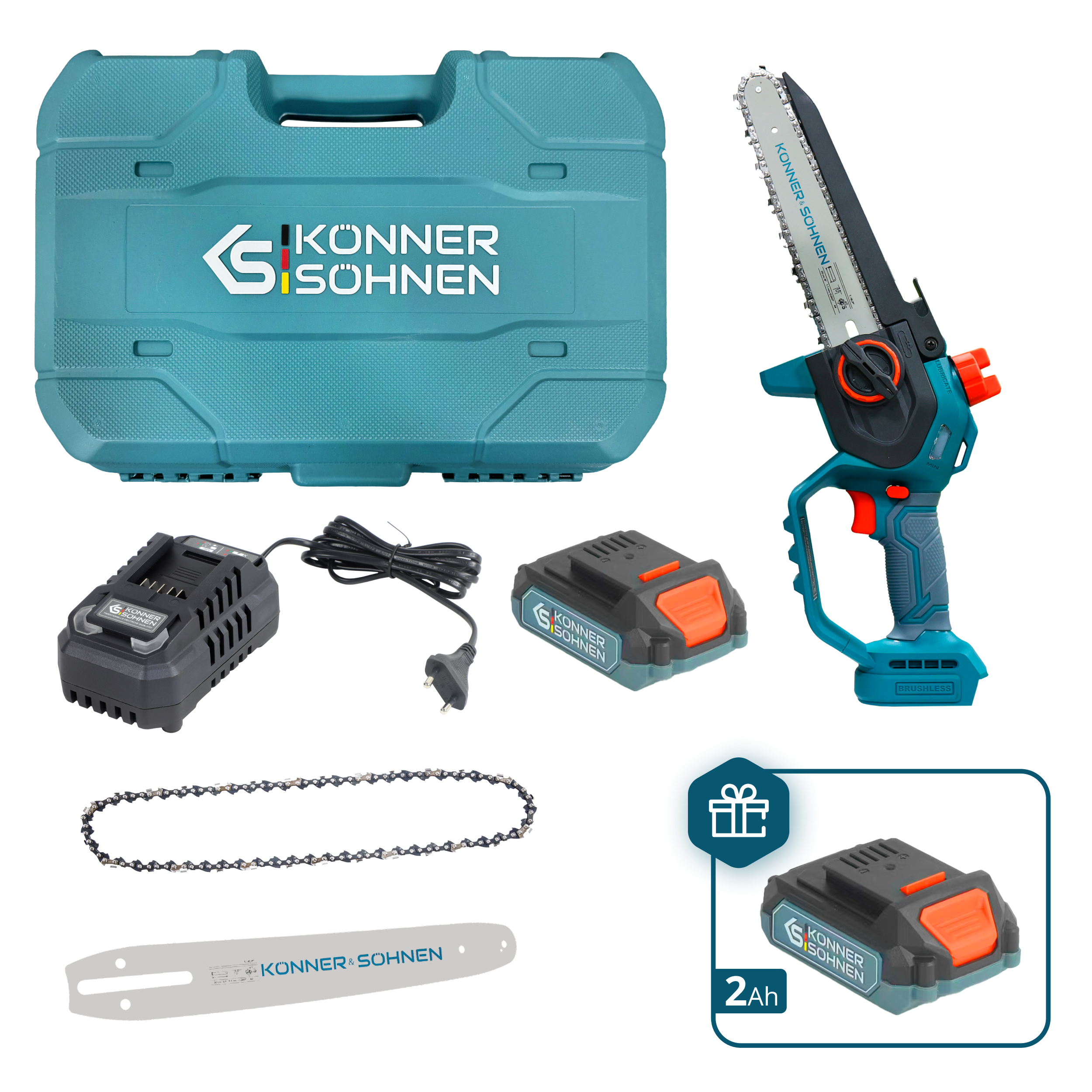 Könner & Söhnen K&S Basic KS MCS20V-8 mini-tronçonneuse 20V